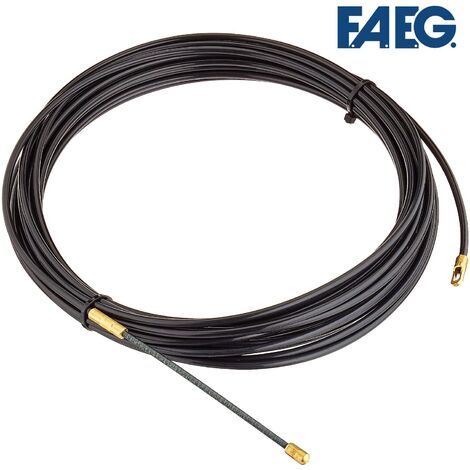 Sonda elettrica passacavi in nylon diametro 4mm con terminale svitabile 10 15 20 m nera 10 m