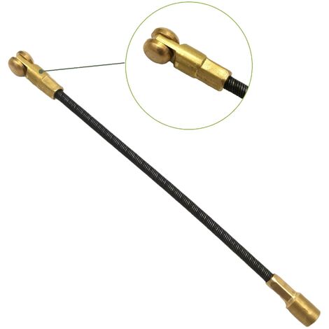 Sonda elettrica passacavi in acciaio tondo 4mm con terminale svitabile M5 15 20 m rivestito in nylon elettricista professionale Testata flessibile con carrucola