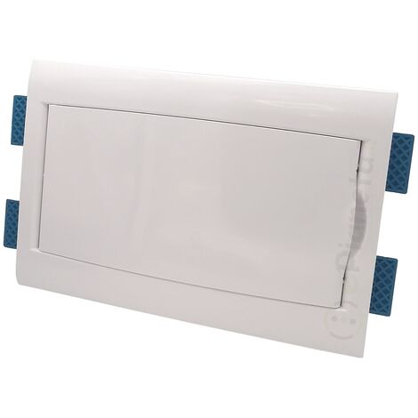 Quadro elettrico per cartongesso da 6 a 12 moduli centralino con sportello bianco da incasso per interruttori DIN IP40
