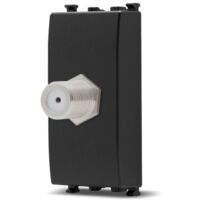 Frutti elettrici compatibili con supporti Vimar Arké nero interruttore presa pulsante schuko deviatore Presa Sat.