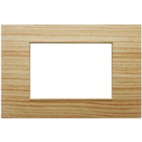Placche compatibili vimar plana 2 3 4 7 posti T17 - 7 posti - legno chiaro