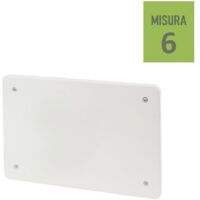 Coperchio di ricambio 198x153 misura 6 rettangolare per scatola cassetta di derivazione da incasso con viti