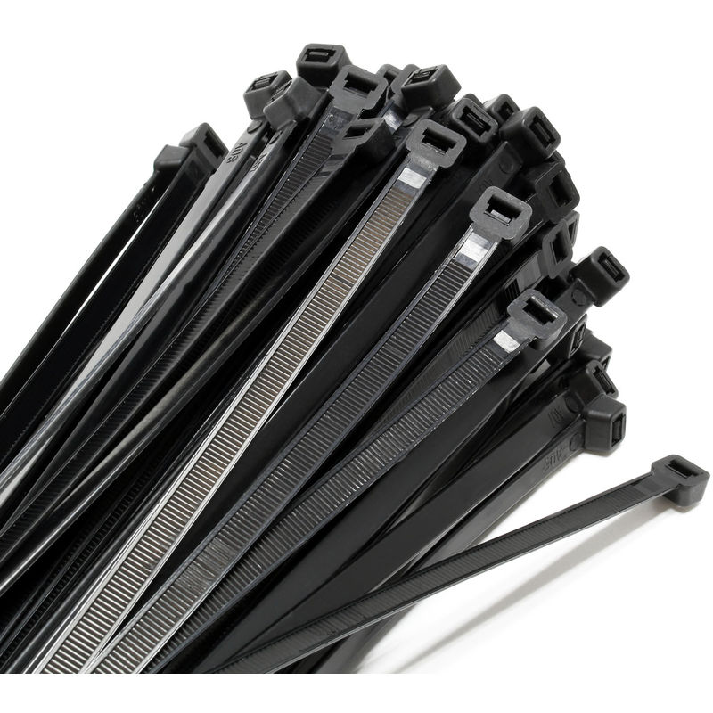 Bridas de nailon fuerte de alta calidad Bridas para cables 300 mm x 4,8 mm 100, marrón 