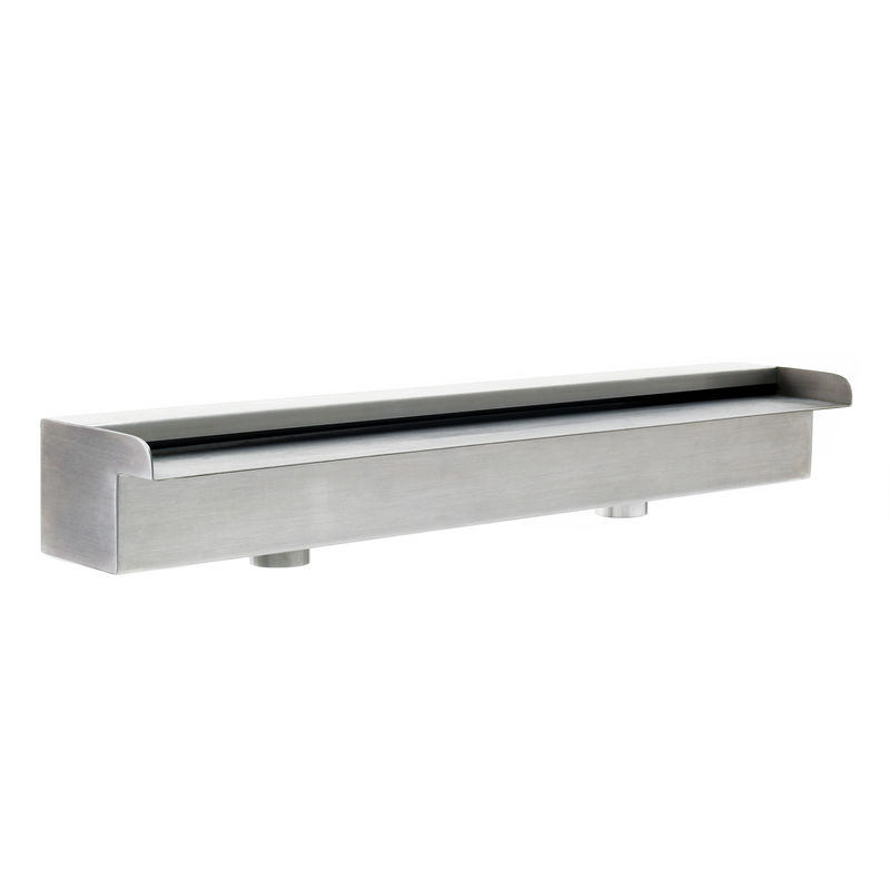 cascada iluminada estanque iluminación LED y mando a distancia para estanque de jardín con luz LED piscina Pondo Cascada de agua de acero inoxidable de 60 cm con 7 variantes de colores