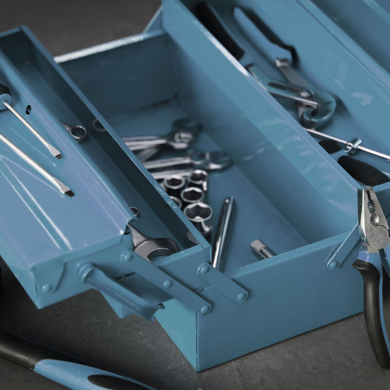 Stanley TSTAK Caja para herramientas grande con 2 cajones (33,17 x 44 x  32,16 cm)