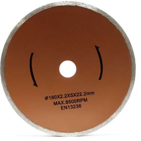 Disco corte repuesto cortadora azulejos eléctrica Ø180mm Recambio Repuesto Gres Losetas Cerámica