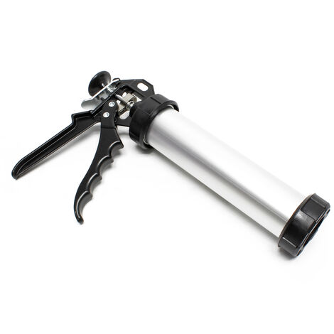 Pistola De Calafatear Y Silicona De Acero – 230 Mm – Herramienta De Bricolaje Resistente (Color Amarillo)