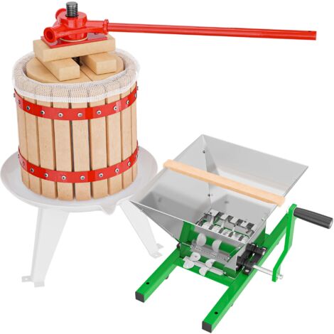 Prensa de frutas bayas y mosto de 12L + triturador de frutas y bayas de 7L Elaboración de bebidas (1/5)