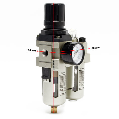 Unidad de mantenimiento aire comprimido 12,91mm 1/4" filtro regulador separador agua difusor aceite