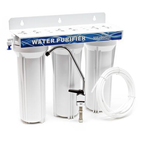 Naturewater NW-PR303 Filtro de agua 3-Etapas Cartucho sedimentos Carbón activado Filtración de agua