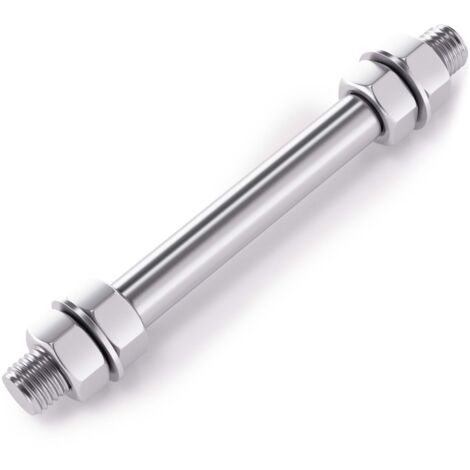 Eje enchufable para rueda de carretilla tamaño 170x20mm ancho del buje 130mm pasador de rueda
