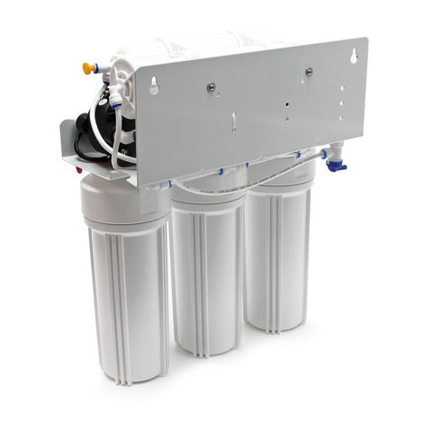 Naturewater Equipo de ósmosis inversa (RO) 5-Etapas 180l/día Bomba de refuerzo Filtración de agua