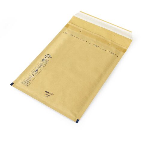 Bosas de burbujas D1 sobre acolchado 180 x 260 mm interior 200 x 275 mm exterior blanco
