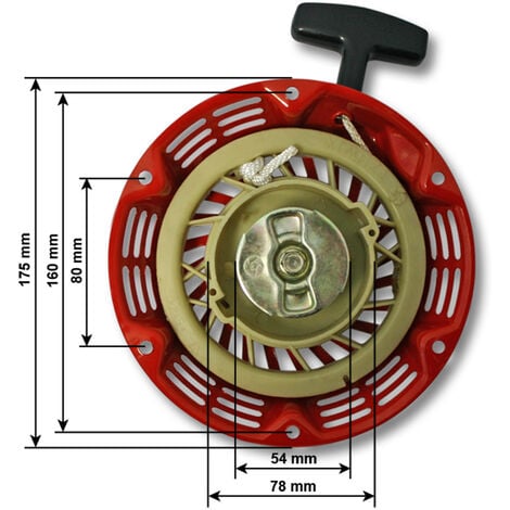 Arrancador manual pieza de repuesto para motor a gasolina de 6,5 CV