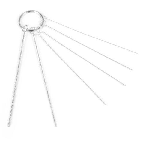 Alambres de limpieza para aerógrafo Set 5 agujas limpiadoras para pistola aerografía Accesorios