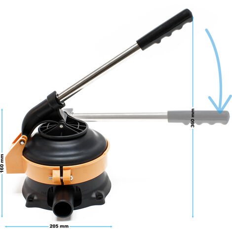 Bomba manual de agua con palanca de acero inoxidable máx. 70 l/min bomba de jardín bomba de agua