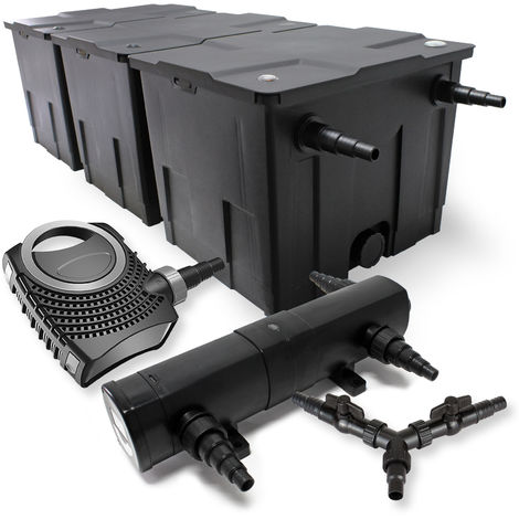 SunSun Kit de filtración de estanque 90000l 18 W Clarificador neo8000 70 W bomba jardin (1/5)
