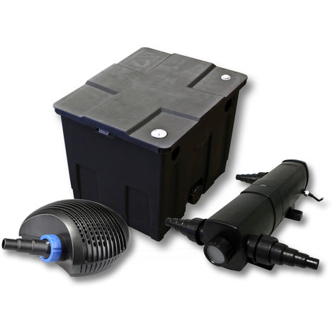 SunSun filtración estanque para 12000L con 24W Clarificador y CTF Éco Bomba con 40W (1/4)
