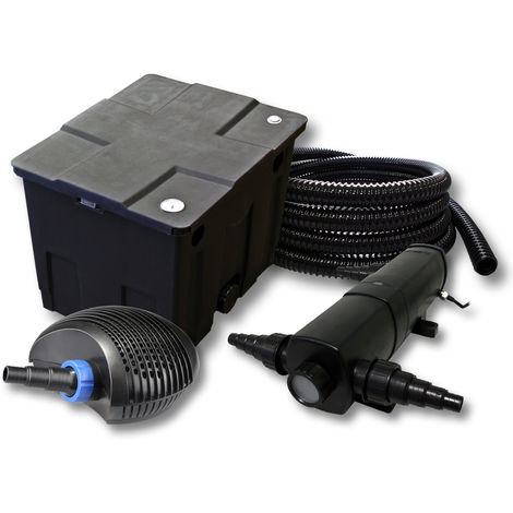 SunSun filtro estanque 12000L con 36W Clarificador y CTF bajo consumo de bomba con 20W 25m tubo (1/5)