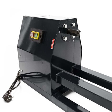 Wiltec Torno de madera eléctrico 400W banco torneado regulable máquina carpintería banco trabajo carpintero