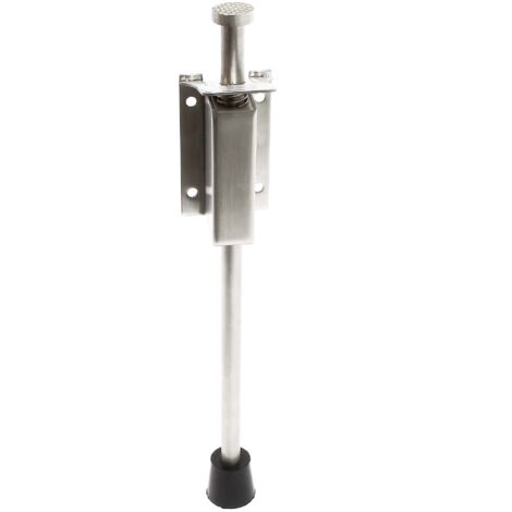 Wiltec Pedal tope de puerta 118-146 mm de acero inoxidable sujetador retenedor freno de piso para puerta