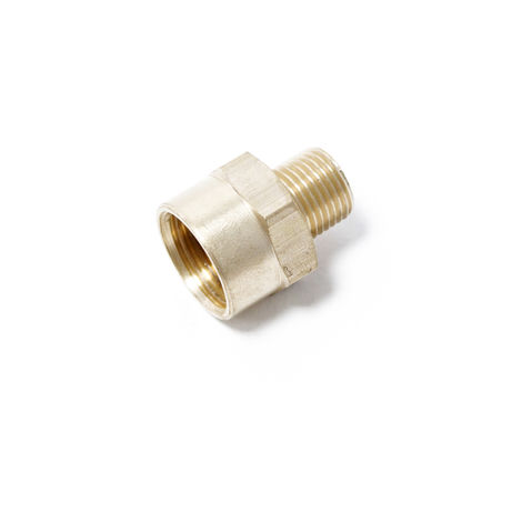 Conector adaptador reductor de aerografía con macho de 9,51 mm (1/8") y hembra de 12,91 mm (1/4")