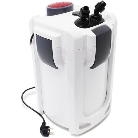 SunSun HW-704A Filtro externo para acuarios 2000 l/h a 45 W filtro de acuario de 4 etapas con medios y esponjas filtrantes incluidos