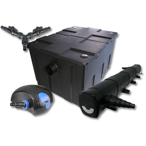 SunSun filtro 60000l Estanque con 72 W Clarificador y 100 W ECO Bomba jardin