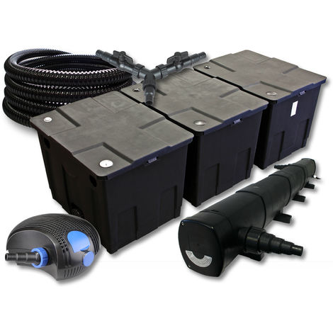 SunSun filtro para estanque 90000litros 72W clarificador bomba eco 100W tubería de 25m jardin