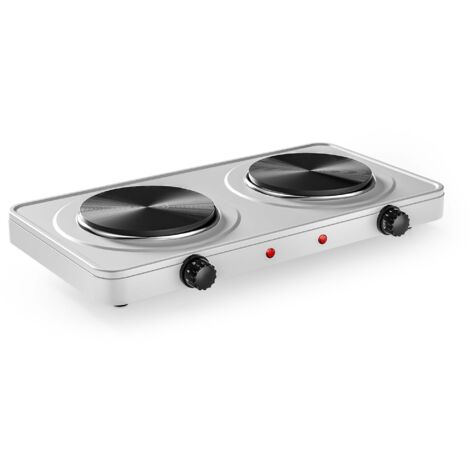 Cocina doble camping 2000W Placa eléctrica portátil 2 fogones Cocina outdoor Provisional Vacaciones