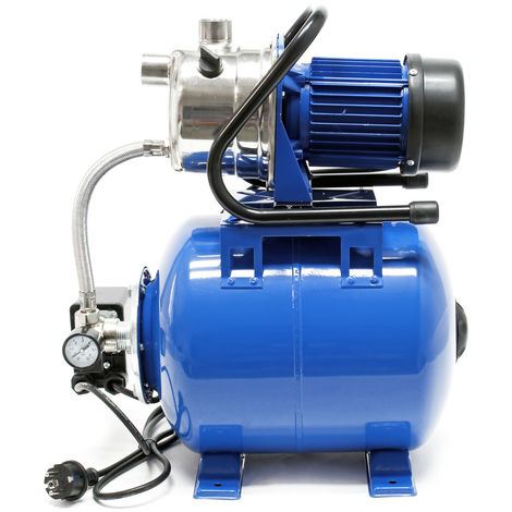 Grupo de presión 1200W 3400l/h Presostato y calderín membrana 19L Equipo doméstico suministro agua