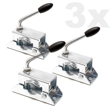Apoyo para remolques y caravanas Set 10 unidades Rueda de apoyo con abrazadera 362kg Accesorios