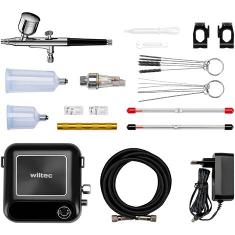 Wiltec HS-A9K Set compresor portátil de 12V presión 1,5 bares autostop