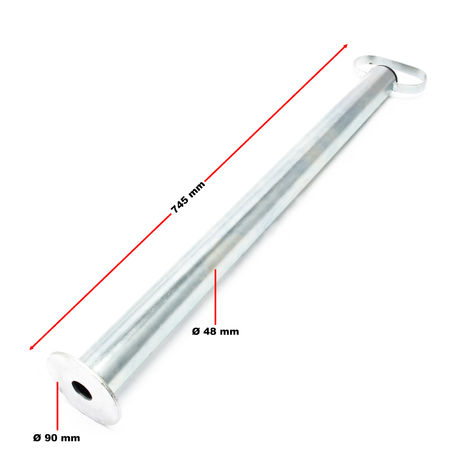 Pata de apoyo para remolque de 700 mm largo y Ø 48 mm Soporte remolque Accesorios del automóvil
