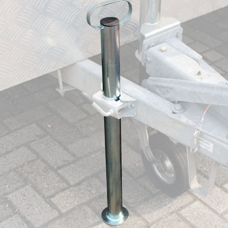 Pata de apoyo para remolque de 700 mm largo y Ø 48 mm Soporte remolque Accesorios del automóvil