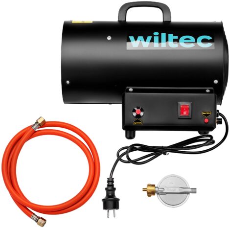 Wiltec Cañón de aire caliente a gas de acero inoxidable 15kW calentador de gas generador de aire caliente
