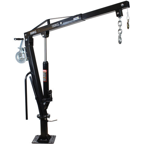 Grúa pick-up camión Capacidad 500 kg Con cabrestante Plataforma giratoria 360° Posible montaje suelo