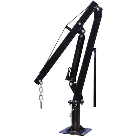 Grúa pick-up camión para carga y descarga, hasta 900kg, giratoria 360°, base perforada montaje suelo