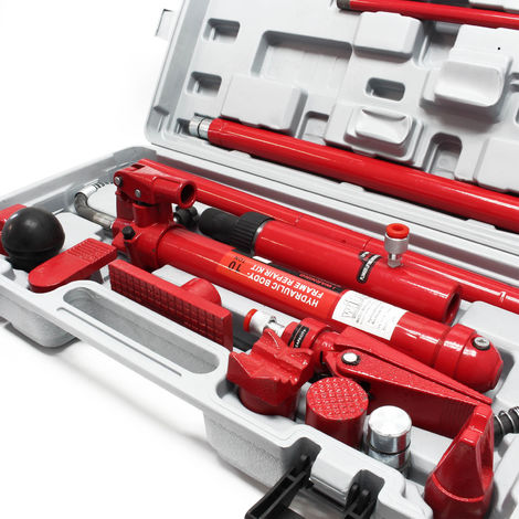 Prensa Hidráulica De Carrocería De 10 Toneladas Con Juego De Ajuste – Marca WilTec, Peso 29 Kg