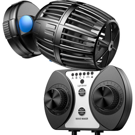 SunSun CW-140 Bomba de circulación acuario 1200-15000l/h 40W generador de olas con soporte magnético y controlador
