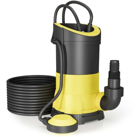 Bomba para aguas residuales caudal 5000l/h, 250W, altura de 6m, transporta partículas de hasta Ø5mm