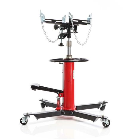 Wiltec Gato de transmisión hidráulico móvil Hasta 500kg Altura elevación 870-1790mm Gato para motor