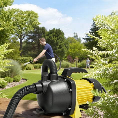Bomba de jardín 2800l/h, 600W, asa y tornillo de drenaje, altura bombeo max. 35m, para agua clara