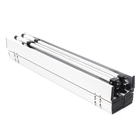 Mesa enrollable de aluminio para camping Tablero 70x69cm Bolsa de transporte Outdoor Picnic Acampada