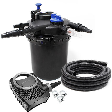 SunSun CPF-10000 SET 12000l 11W UVC NEO8000 Bomba Manguera Set de filtro para estanque (1/5)