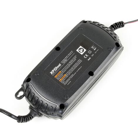 XPOtool cargador de batería 6/12V 2A cargador automático para coches, motos y barcos