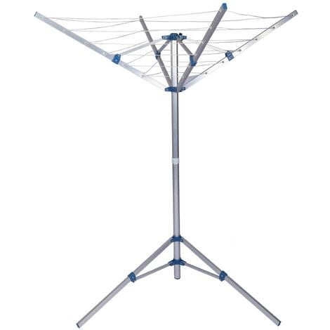 Tendedero plegable portátil 16m tendedero tipo paraguas de 4 brazos tendal  de aluminio altura 155cm