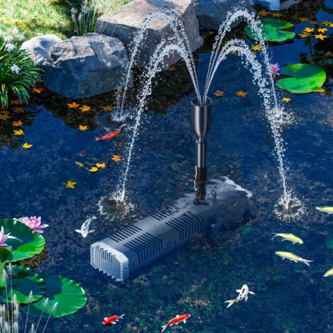 Pompa Da Fontana SunSun CHJ-1503 ECO Per Laghetto - 1500 L/h, 25 W, Con Spugna Filtrante - Risparmio Energetico E Regolazione Flusso