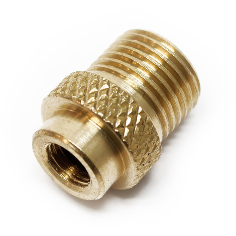 Conector reductor de aerografía con hembra M5x0,5 y macho 9,51 mm (1/8")
