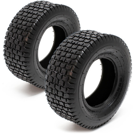Set 2x cubiertas ruedas tractor cortacésped 13x5.00-6 Ruedas segadora jardín Accesorios jardinería